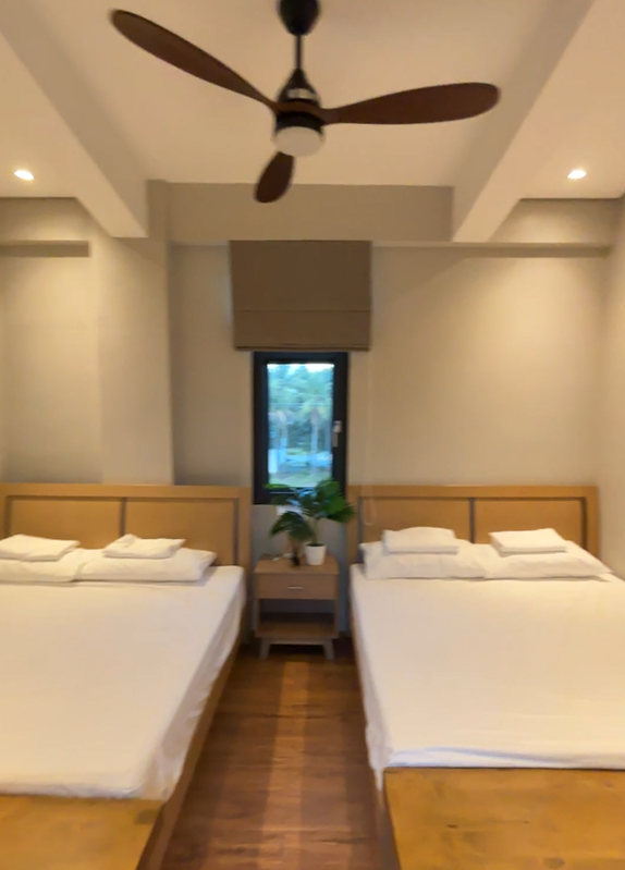 Balcony Room interior with glass doors