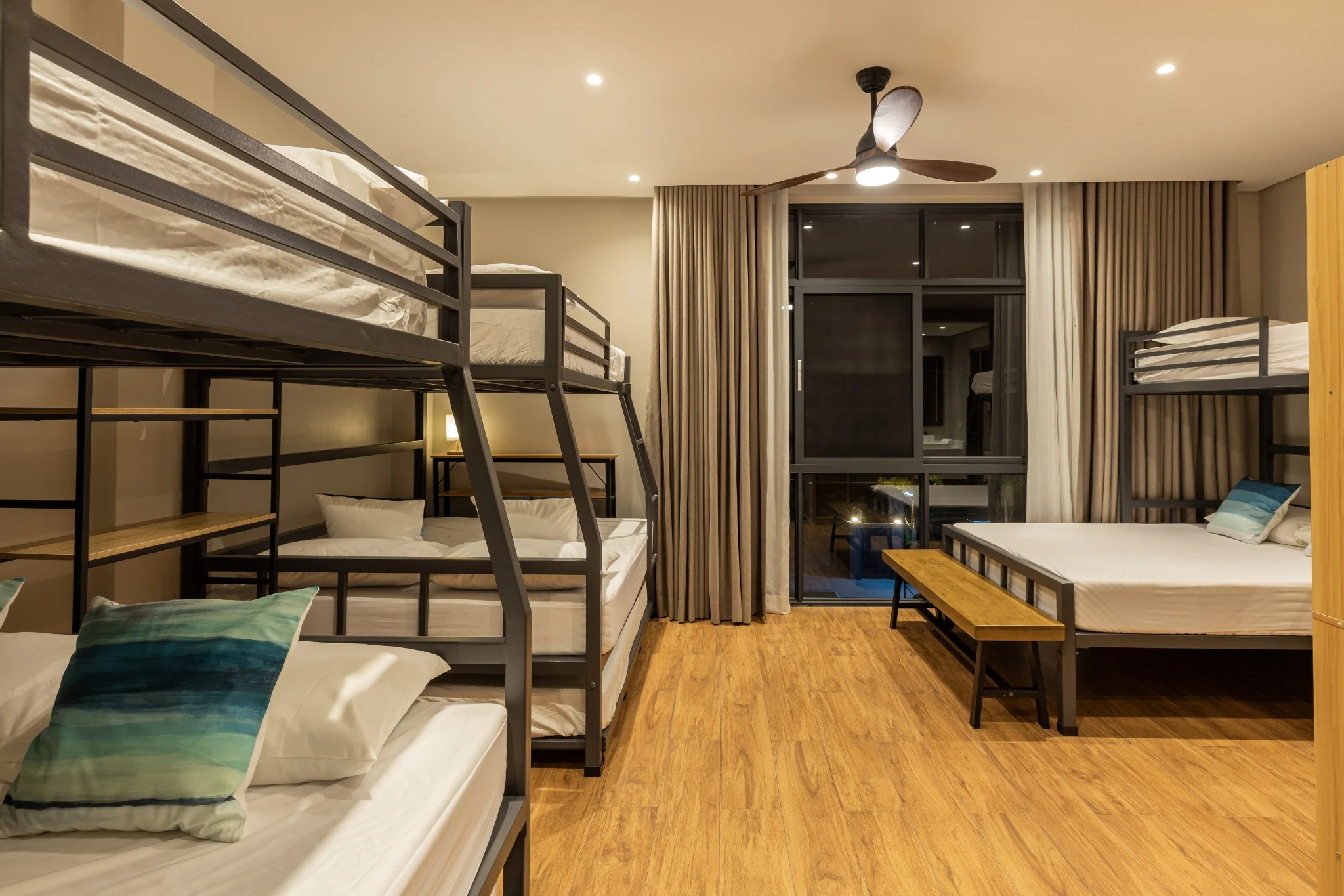 Group room angle with warm ambience